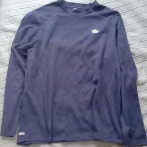 Lowe Alpine Men's Large Shirt Baselayer Activewear Dark Blue / Navy